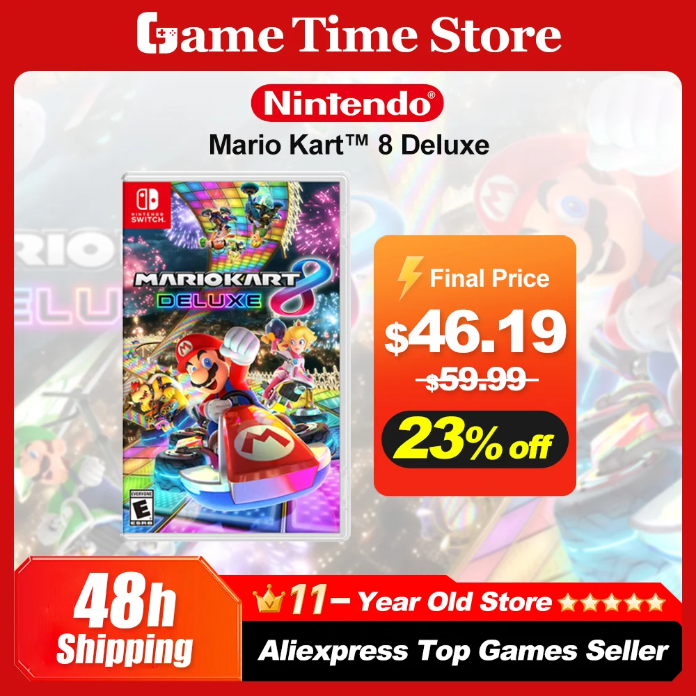 Offerte di giochi Mario Kart 8 Deluxe per Nintendo Switch Scheda di gioco fisica originale ufficiale al 100% Genere Racing per Switch OLED Lite