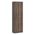 Armoire colonne 1 porte stratifiés naturel foncé