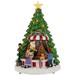 13" LED Lighted Animated and Musical Santa's Toy Shop Christmas Village Display