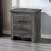 2 Drawer Rustic Gray Oak Nightstand by CUSchoice