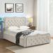 Kit Transitional Button-Tufted Storage Bed with LED light by HULALA HOME