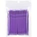 Disposable Micro Brush 4 Colors 100PCS/Bag Women Micro Disposable Extension Mascara Brush Eyelash Glue Cleaning Stick(Purple)