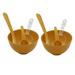 2 Sets DIY Facial Mask Bowl Mixing Stick Spoon Measuring Cup for Women Girls