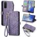 Samsung Galaxy S20 Plus 5G Case Durable PU Leather Wallet Cover Snap Buckle Flip Strap Card Holder Case for Samsung Galaxy S20 Plus 5G