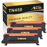 Arcon 3-Pack Compatible Toner for Brother TN-450 TN 450 TN-420 TN420 MFC-7360N DCP-7065DN HL-2240 MFC-7860DW DCP-7065DN HL-2230 2270DW 2280DW Printers (Black)