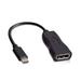 V7 Usb-c Male To Displayport Female Adapter Black - Displayport/usb For Macbook Monitor - 3.94 - 1 X Type C Male Usb - 1 X Displayport Female Digital Audio/video - Black (v7ucdp-blk-1n)