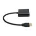 VGA Adapter Portable 1080P HD Multimedia Interface To VGA Converter Cable Cord for Laptop Computers Black