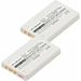 Replacement Batteries Compatible With Metrologic BA-80S700 Replacement (Li-Ion 3.7V 750 Mah) Combo-Pack Includes: 2 X BCS-MS5500 Batteries