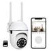 Teissuly Security Camera 1080P/2.0MP HD Dome Camera Pan/Tilt 360Â° Surveillance Camera with Spotlight Night Vision Motion Detection Siren WiFi Remote Two-Way Audio Waterproof