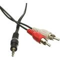 CableWholesale 1-Feet 2 RCA Male/3.5mm Stereo Male Cable (2RCA-STE-1)