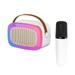 RKZDSR Outdoor Portable Karaoke Light Effect Wireless Speaker K-song Microphone Speaker All-in-one 720 Â° HiFi Stereo Sound Multiple Interesting Sound Effects