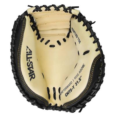 All Star Top Star Adult 33.5" Baseball Catcher's Mitt - Left Hand Throw Black/Tan