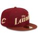 Men's New Era Wine/Brown Cleveland Cavaliers 2023/24 City Edition 59FIFTY Fitted Hat