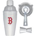 The Memory Company Boston Red Sox Stainless Steel Shaker, Strainer & Jigger Set