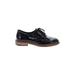 ASOS Flats: Oxfords Chunky Heel Bohemian Black Print Shoes - Women's Size 4 - Round Toe