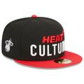 Men's New Era Black/Red Miami Heat 2023/24 City Edition 59FIFTY Fitted Hat