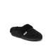 Women's Claire Slipper by Dearfoams in Black (Size L M)