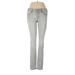 American Eagle Outfitters Jeans - Super Low Rise Skinny Leg Denim: Gray Bottoms - Women's Size 6 - Gray Wash