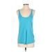 Lululemon Athletica Active Tank Top: Blue Solid Activewear - Women's Size 0