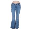 Arizona Jean Company Jeans - Mid/Reg Rise: Blue Bottoms - Women's Size 15