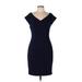 Saks Fifth Avenue Cocktail Dress: Blue Dresses - Women's Size 10