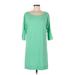 Lilly Pulitzer Casual Dress - Shift: Green Color Block Dresses - Women's Size Medium