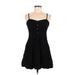 Express Casual Dress - A-Line Sweetheart Sleeveless: Black Print Dresses - Women's Size Medium