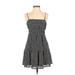 Madewell Casual Dress - Mini Square Sleeveless: Black Dresses - Women's Size 2