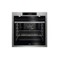 AEG 6000 Steam Oven BPS555060M, Built In Electric Single Oven, 71L Capacity, Pyrolytic Self Clean, Multilevel Cooking, Antifingerprint Coating, LED Display, Child lock, Stainless Steel