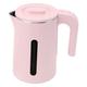 Hot Water Kettle, Double Layers Stainless Steel Boil Dry Protection Water Boiler Free From BPA 2000W 2L with Base for Office (Pink)