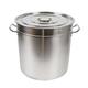Cooking Pot Large Soup Pot Stainless Steel Pasta Pot with Lid 30/50/70 Litre Goulash Kettle Camping Cooking Pot Stainless Steel Pot Induction Thickness 0.4 mm (50L)