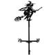 Witch Weathervane, Weather Vanes For Yard, Wicked Witch Decorative Farmhouse, Wind Vane Witch, for Home Garden Courtyard Halloween Outdoor Decoration