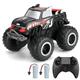 KADAYAYA Remote Control Monster Truck 1:20 RC Car 4WD Waterproof All Terrain Vehicle Off-Road RC Truck Toy 360 Degree Rotatable with 2 Batteries for Boys Girls 6 7 8 year old (red)
