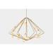 ALAN MIZRAHI LIGHTING Cherry Bomb Contemporary Linear Chandelier, Crystal in Gray | 20 H x 30 W x 29 D in | Wayfair JT216A-MWD-30Wx29Dx20H