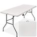 Amazingforless Folding Table Plastic/Resin in White | 30 H x 72 W in | Wayfair 709182560653