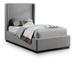 AllModern Thames Panel Bed Upholstered/Polyester in Gray | 52 H x 43.5 W x 82.5 D in | Wayfair 6A95E5093B8648F5921655D2AA518A37