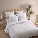 Tommy Bahama Home Tommy Bahama Palmday Cotton Reversible Quilt Set Polyester/Polyfill/Cotton in White | Queen Quilt + 2 Standard Shams | Wayfair