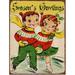 The Holiday Aisle® Vintage Skaters Season's Greetings Metal Sign Metal | 15.5 H x 11.5 W x 0.04 D in | Wayfair 091BD3A3DBFA4A90ACC4A0051E590E8F