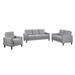 Latitude Run® Demato 3 - Piece Living Room Set Polyester in Gray | 34.5 H x 76.75 W x 33 D in | Wayfair Living Room Sets
