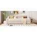 Red Barrel Studio® Gentner Upholstered Panel Storage Bed Upholstered in Brown | 31.9 H x 41.3 W x 76 D in | Wayfair