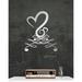 Red Barrel Studio® Love & Infinity Metal Wall Art Heart Decor for Wedding, Valentine's Day, Housewarming Gift Plastic in Gray/Yellow | Wayfair