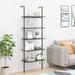 17 Stories Rahoz 72.8" H x 25.2" W Steel Ladder Bookcase in Black | 72.8 H x 25.2 W x 13.8 D in | Wayfair EF3519FF6906484390DCC67036FE42DA