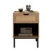 Bayou Breeze Axie Manufactured Wood Nightstand Wood in Brown | 21.8 H x 15.7 W x 15.7 D in | Wayfair 7D452C2C6E4E47CCA88658D196A707AE