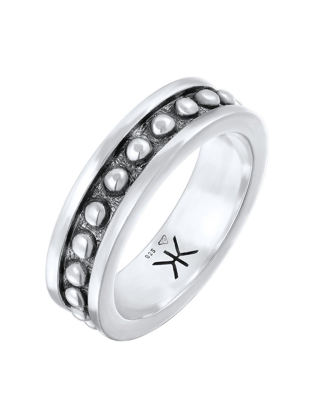 KUZZOI Ring Herren silber, 60 Image