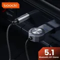 Toocki Bluetooth Aux Adapter USB a Jack da 3.5mm Car Audio Music Mic Bluetooth 5.1 Kit vivavoce per