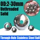 1-20PCS Foro passante Sfera in acciaio inossidabile 2-30mm Sfera per piercing con perline in acciaio solido non filettato per decorazione/bracciale/hardware/fai da te