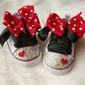 Dollbling Polka Dot Little Cutie Star Sneaker Sparkle Baby Canvas Shoes Stunning Pram 0-1Y Princess