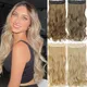 Merisihair 55 85cm 5 Clip in Haar verlängerungen lange gewellte Frisur Haarteil schwarz braun blond