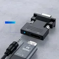 HDMI-kompatibel mit VGA-Konverter mit 3 5-mm-Audiokabel für PS4-PC-Laptop-TV-Monitor-Projektor 3 5 p