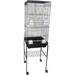 6824 3/8 Bar Spacing Tall Flat Top Cage With Stand 18 X 14 /Small Black